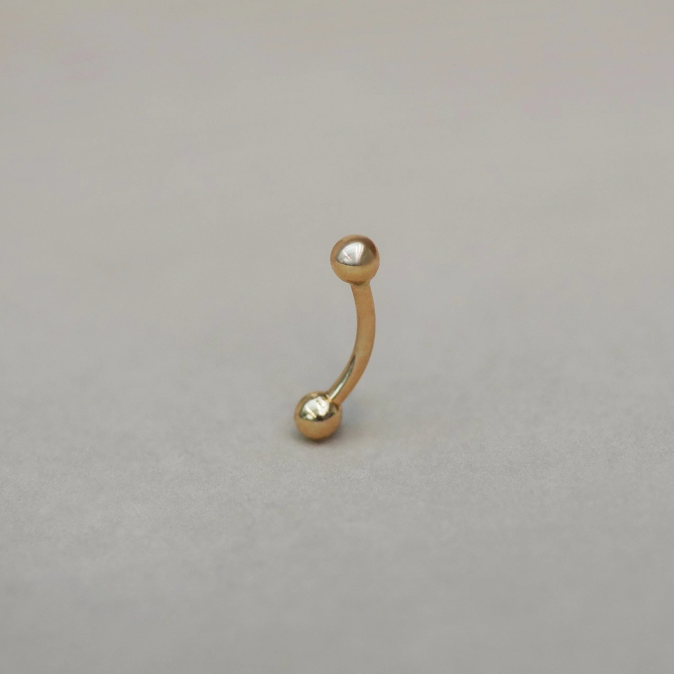 Plain Ball Curved Barbell - 14G - Anygolds