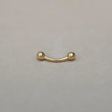 Plain Ball Curved Barbell - 14G - Anygolds