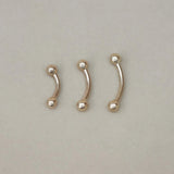 Plain Ball Curved Barbell - Anygolds