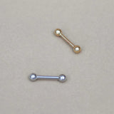 Plain Ball Straight Barbell & Stud - Anygolds