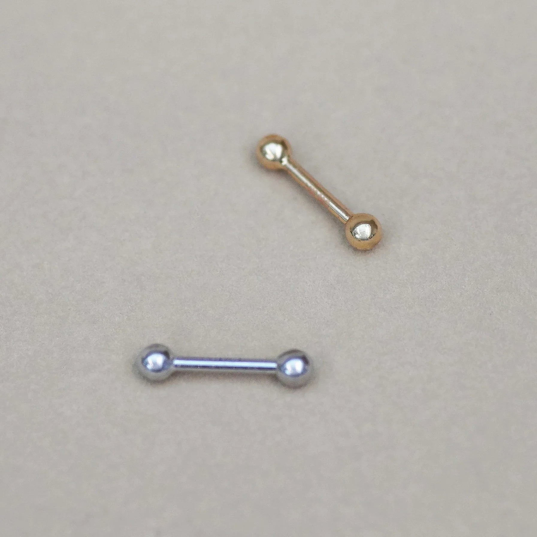 Plain Ball Straight Barbell & Stud - Anygolds