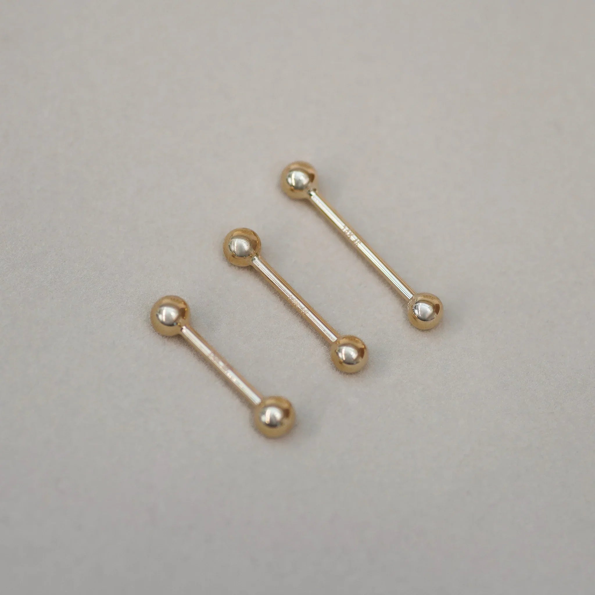 Plain Ball Thick Straight Barbell - Anygolds