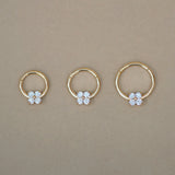 Clover Flower Hoop - Anygolds