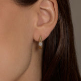 Twisted Rope Lab Grown Diamond Hoop Earrings