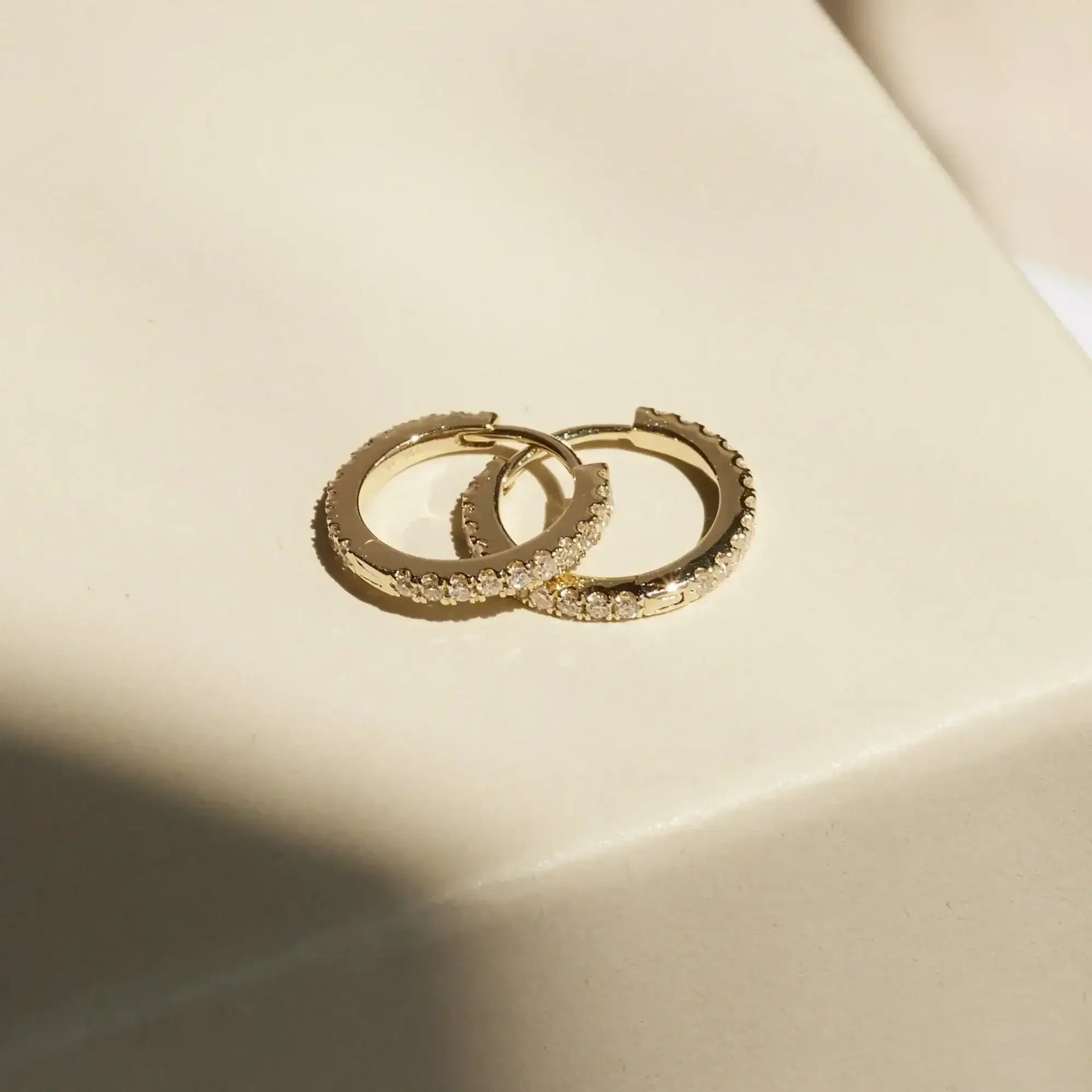 Diamond Round Eternity Hoop (Single, Pair)