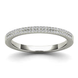 Diamond Double Line Eternity Wedding Ring