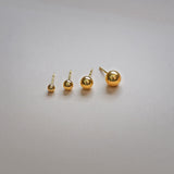 Sphere Ball Stud Earrings - Anygolds