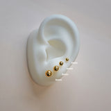 Sphere Ball Stud Earrings - Anygolds