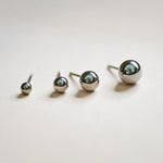 Sphere Ball Stud Earrings - Anygolds