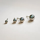 Sphere Ball Stud Earrings - Anygolds