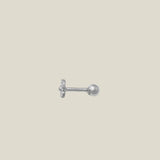 14K Solid Gold Mini Daisy Flower Stud (Internal | External) – Anygolds