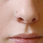 Plain Thin Ring Hoop - Anygolds