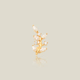 Marquise Leaf Branch Stud