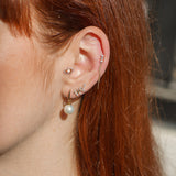 Pendientes colgantes de perlas atrevidas