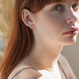 Round & Marquise Drop Stud