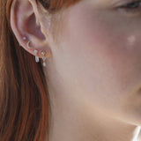 Round & Marquise Drop Stud