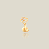 Floral Key Stud