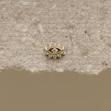 Radiant Evil Eye Stud