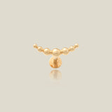 Beaded Curve Bar Stud