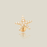 Pavé Starfish Stud