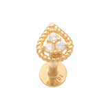 14K Solid Gold Cubic Zirconia Ear Piercings