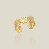 Flower Eternity Ear Cuff - Anygolds