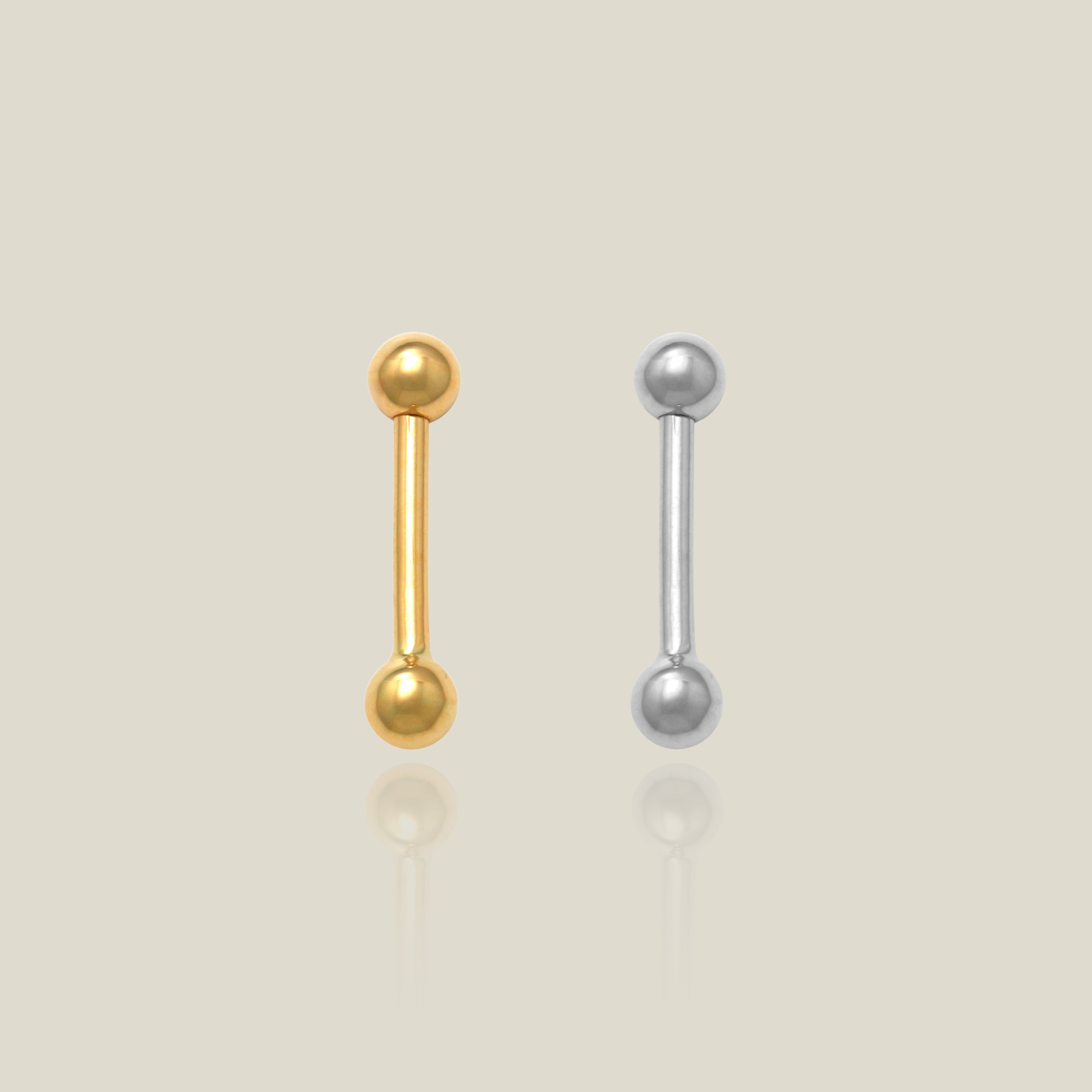 Plain Ball Straight Barbell - Anygolds