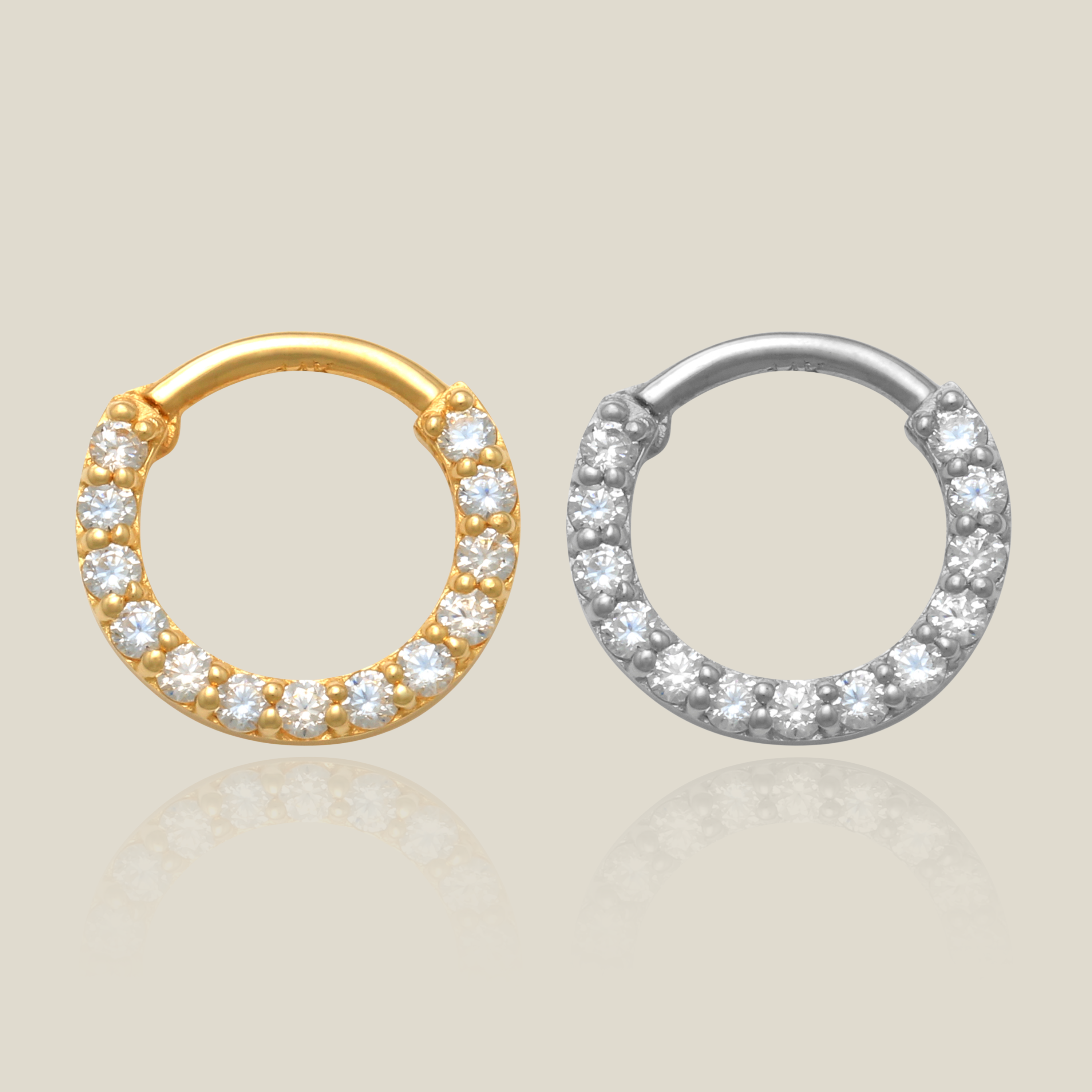 CZ Eternity Hoop - Anygolds