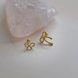 Mini Open Ribbon Bow Stud