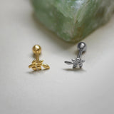 Mini Olive Leaf Stud - Anygolds