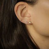 Opal Flower Stud