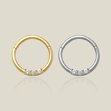 Triple Diamond Hoop - Anygolds