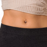 Butterfly Marquise CZ Belly Piercing