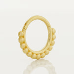 Medium Beaded Hoop - Anygolds