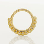 Medium Beaded Hoop - Anygolds