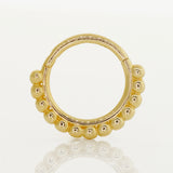 Medium Beaded Hoop - Anygolds