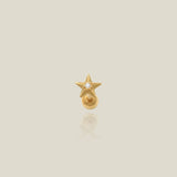 CZ Point Star Stud