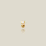 CZ Flat Round Stud - Anygolds