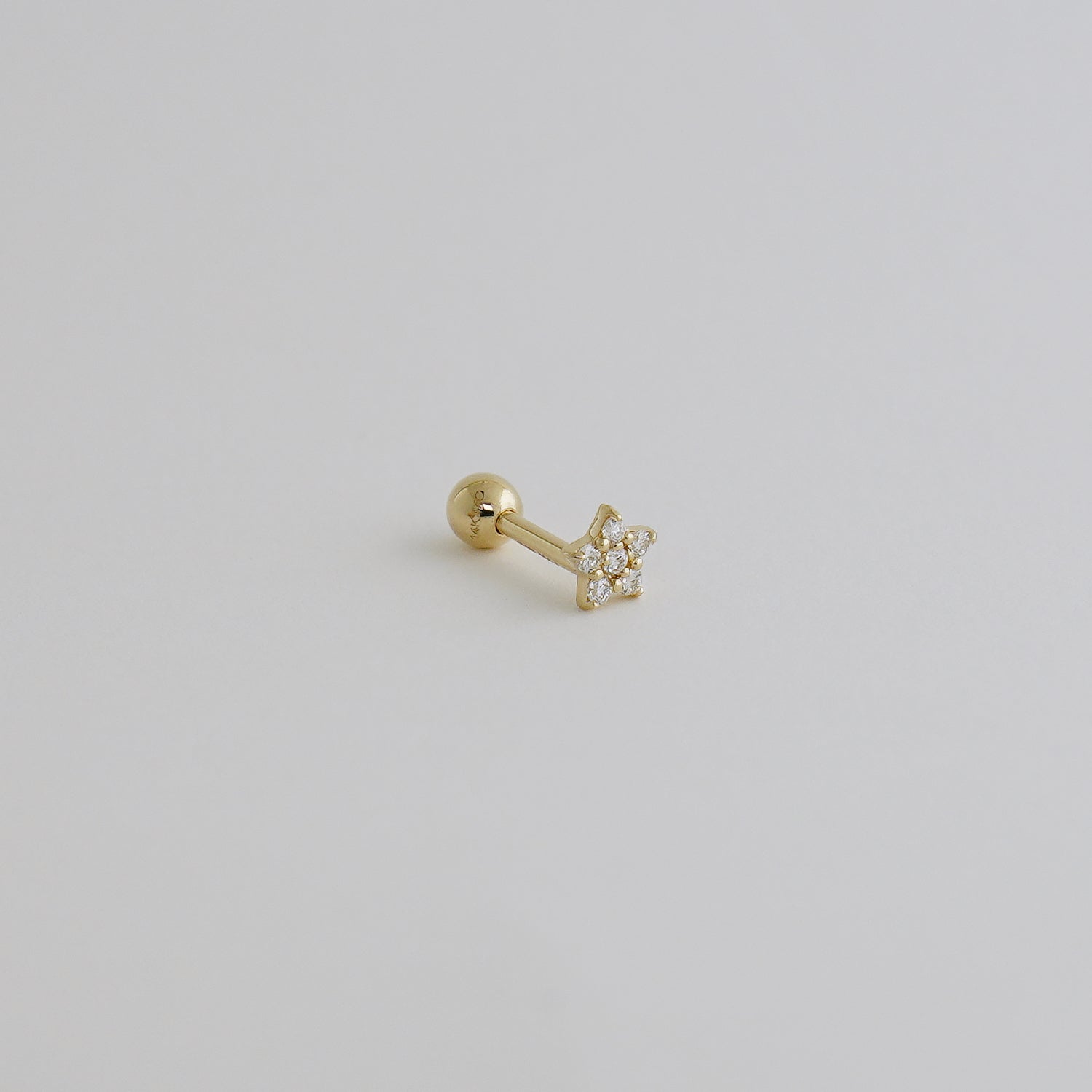 Petite Diamond Star Stud - Anygolds