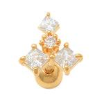 Mixed Shape CZ Stud - Anygolds