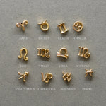 14K Solid Gold Zodiac Sign Stud – Anygolds