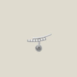 Curved CZ Bar Stud - Anygolds