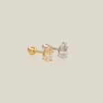 Teardrop Stone Stud - Anygolds