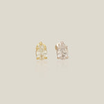 Teardrop Stone Stud - Anygolds