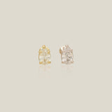 Teardrop Stone Stud - Anygolds