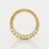 CZ Half Stone Hoop - Anygolds