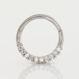 CZ Half Stone Hoop - Anygolds