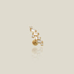 Zig Zag CZ Marquise Stud - Anygolds