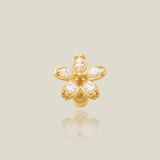 Medium CZ Flower Stud - Anygolds