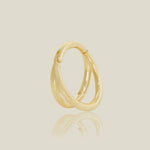 14K Solid Gold Double Hoop Septum Ring – Anygolds